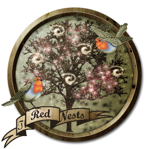 of the Red Nests Family Crest