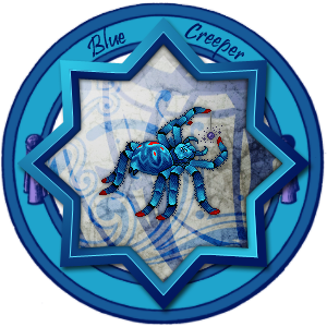 Blue Creeper Family Crest