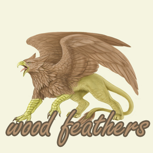 Wood Feathers Family Crest