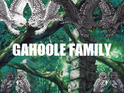 GaHoole Family Crest