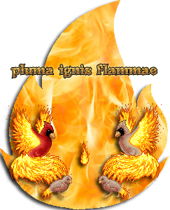 pluma ignis flammae Family Crest