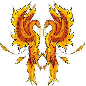Falling Flames Family Crest
